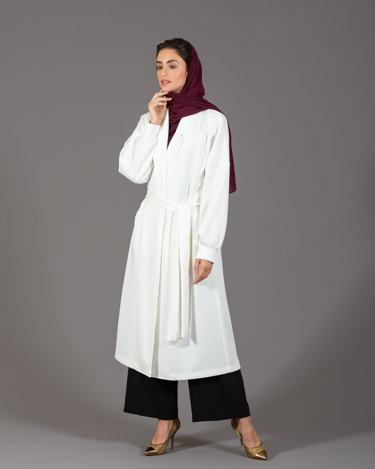 Long Coat White جاكيت طويل أبيض ERA